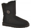 UGG Australia Women's Bailey Button Black Sheepskin Boots 5 B(M) US