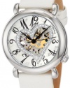 Stuhrling Original Women's 109SW.1215P2 Amour Aphrodite Delight Automatic Skeleton White Leather Watch