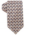 Put an exclamation point on your confident business look with this print tie from John Ashford.