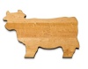 J.K. Adams 14-Inch-by-10-Inch Maple Wood Cutting Board, Cow-Shaped