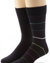 HUGO BOSS Men's 2 Pack Stiped Socks