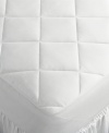 Finally, a mattress pad that stays in place! Featuring a stretch ReliaGrip® skirt and generous hypoallergenic fill, the Best Fit™ mattress pad from Sealy® wraps snugly around your mattress for a secure fit. All-way stretch will ensure that this mattress pad won't pop off in the middle of the night. Also boasts plush 8 oz. fill and a 300-thread count cotton top.