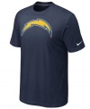 Go big! Display your love for the San Diego Chargers loud and proud in this oversized-logo t-shirt from Nike.