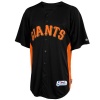 MLB Majestic San Francisco Giants Youth Batting Practice Performance Jersey - Black-Orange