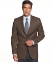 With a neutral palette and a clean, classic finish, this Lauren by Ralph Lauren blazer is instant sophistication.