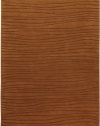 Area Rug 3x5 Rectangle Solid/Striped Golden Brown Color - Surya Artist Studio Rug from RugPal