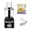 Cuisinart Elite Collection 7-Cup Food Processor in Black + 4-Piece Stainless Steel Measuring Spoon Set + Not Your Mother's Weeknight Cooking