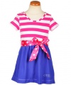 Guess Stripes & Dots & Magic Dress (Sizes 2T - 4T) - pink, 3t