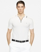 Ralph Lauren Black Label Short-Sleeved Mercerized Stretch Mesh Zipper Polo