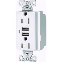 Cooper Wiring TR7745W-K USB Duplex Outlet