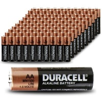 Duracell Coppertop MN1500 AA Batteries , 100 Pack Count