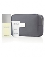 L'Eau d'Issey Pour Homme, with a three piece gift set featuring a 4.2 oz. Eau de Toilette Spray, a 2.5 oz. Shower Gel and a handsome limited edition travel case.