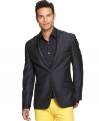 Sharpen your style with this sleek slim-fitting blazer from INC International Concepts.