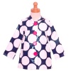 Pink Platinum Little Girls Size 4 Navy Polka Dot Spring Rain Coat