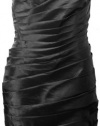 JS Boutique Women's Pleated One Shoulder Dress 10 Black