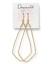 Your outfit's complete with a bit of gold-dipped sparkle, courtesy of Dogeared's teardrop-shaped swing earrings.