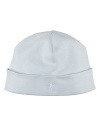 Adorable hat set in ultra-soft cotton jersey.