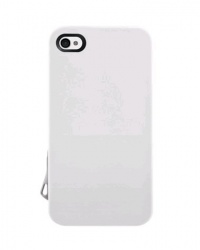 SwitchEasy SW-LAN4S-W Lanyard Slim Case for iPhone 4 & 4S - 1 Pack - Case - Retail Packaging - White