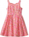 Lilly Pulitzer Girls 7-16 Mini Gosling Dress, Fiesta Pink Everything Nice Small, 12