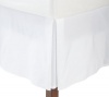 Fresh Ideas Tailored Poplin Bedskirt 14-Inch Drop King, White