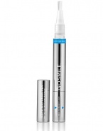 The ultimate in effortless anytime, anywhere teeth whitening. Superior whitening science in a convenient multi-use brush pen. Contains a unique ingredient to help formula adhere to teeth and whiten with a pleasant mint taste more effectively than other pens. Soft brush tip allows user to target darker stains and between teeth. Clinically tested: Makes a significant difference in one week when used twice per day. Great for maintaining a white smile while on the go.