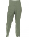 INC International Concepts Solid Navy Flat Front Dress Pants