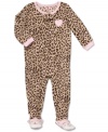 Prepare her for big adventures in her dreams with this exotic animal-print footed coverall from Carter's.