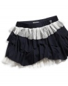 GUESS Kids Girls Little Girl Tiered Skirt with Lace, MULTICOLORED (3T)