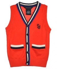 Sean John Class Ahead Sweater Vest (Sizes 8 - 18) - red, 14 - 16