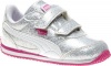 Puma Steeple Glitz Sneaker (Toddler/Little Kid/Big Kid),Grey/White/Rose Violet,11 M US Little Kid