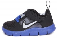 Nike Kids Toddlers Velcro Free Run 3 (TDV) Black Silver Royal 512167-004 4c