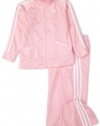 adidas Infant Girls Basic Tricot Set,Light Pink,9M