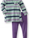 Splendid Littles Baby-Girls Newborn Clearwater Tunic Set, Julep, 18-24 Months