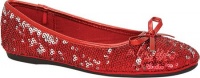 Nina Girls' Aliana,Red/Silver Two Tone Sequin,US 1 M