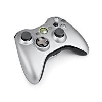 Xbox 360 Silver Controller and Play & Charge Kit