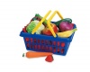 Learning Resources Fruit & Vegetable Play Food Basket, Set of 13