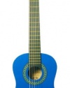 Barcelona 30-Inch 1/2-Size Nylon String Classical Acoustic Guitar - Metallic Blue