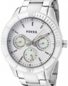 Fossil Women's ES2783 Stella Stainless Steel Bracelet White Dial Watch