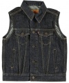 Levi's Classic Denim Vest (Sizes 8 - 20) - dark wash, 16 - 18