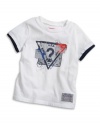 GUESS Kids Boys Triangle Tee (12 - 24m), WHITE (12M)