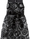 Ruby Rox Kids Girls 7-16 Soutache Illusion Dress, Black/Charcoal, 7