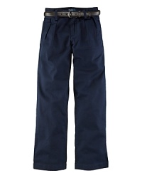 Classic straight-leg pant in cotton chino, washed for softness.