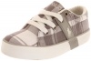 Polo by Ralph Lauren Gilbert Lace-Up Sneaker (Toddler/Little Kid/Big Kid),Grey Aluminum Plaid,4.5 M US Big Kid