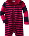 Splendid Littles Baby-girls Newborn Cambridge Mixed Stripe Playsuit, Raspberry, 3-6 Months