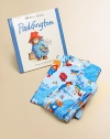 Bedtime has never been this fun with this charming Paddington set including a story book and printed pajama set.Cotton crewneck pajamas Machine wash Hardcover book Recommended for ages 2-6X Made in USAPlease note: Plush doll sold separately. 