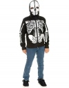 Boys Skeleton Sweatshirt Hoodie Costume (Large 10-12)