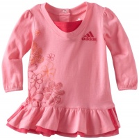 adidas Baby-Girls Infant Dance Tunic Top, Pink, 18 Months