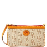 Dooney & Bourke Signature Jacquard Large Slim Wristlet, Brown