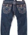 True Religion Baby-girls Infant Julie Skinny Fit Jean, Medium Stonewash, 6-12 Months