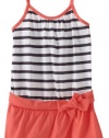 Roxy Kids Girls 2-6X Heatwave Dress, New Black Stripe, Medium